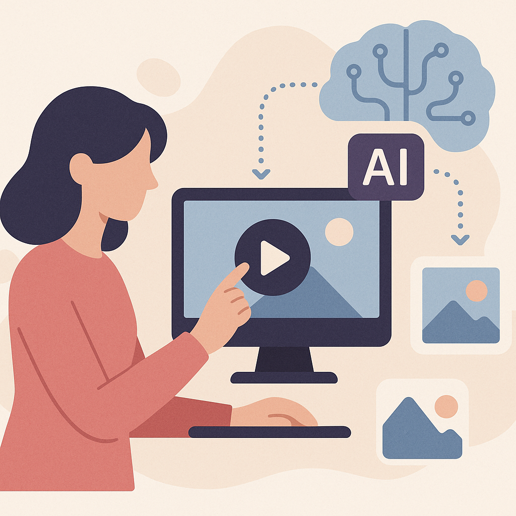 Illustration for AI Tools for Beginners: Easy Video Creation from Photos