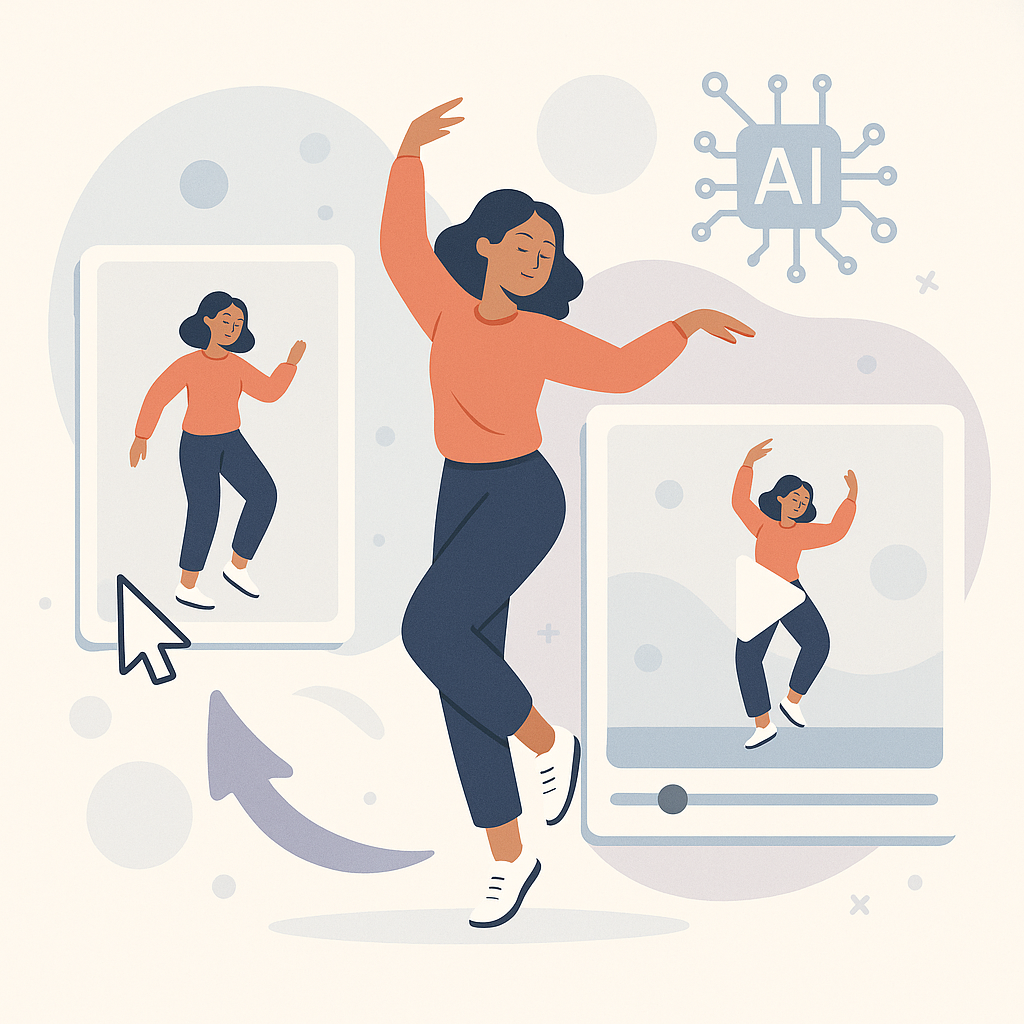 Illustration for Step-by-Step Guide to Creating Dance Videos from Photos Using AI